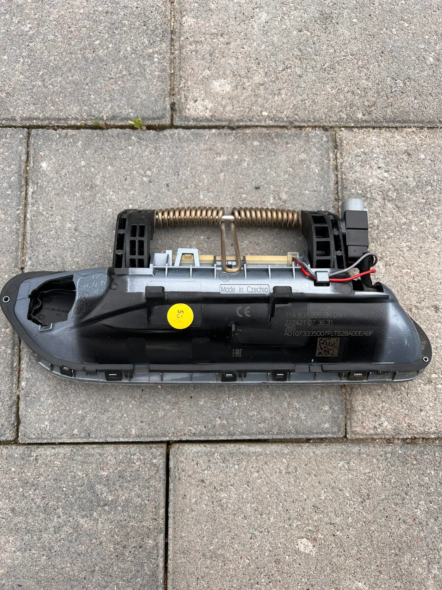 Зовнішня індуктивна ручка задніх дверей 11A837205BK - Зображення 2