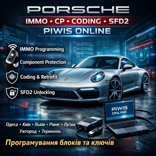 Porshe IMMO, CP, CODING, SFD2- Piwis online
